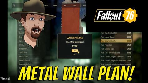 where can i find plans for metal house fallout 76|fallout 76 how to use plans.